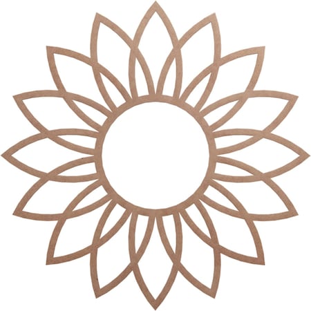 Ekena Millwork Daisy Wood Fretwork Pierced Ceiling Medallion, Wood (Paint Grade), 30"OD x 10 1/2"ID x 3/8"T CMWP30X30X0375DAMF